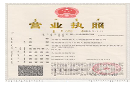 營(yíng)業(yè)執(zhí)照